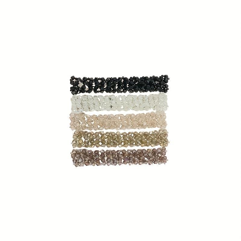 4pcs Rhinestone Decor Hair Clip Barrette Headwear