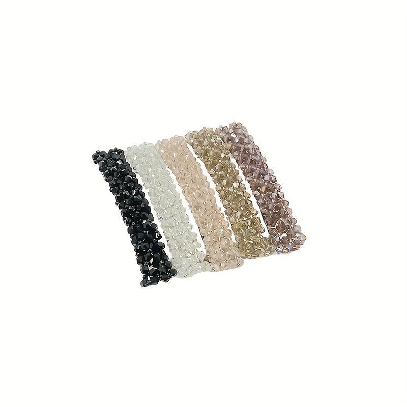 4pcs Rhinestone Decor Hair Clip Barrette Headwear