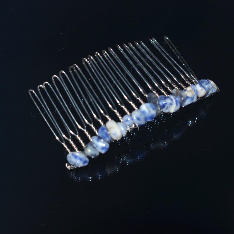 1oc Natural Stone Hair Comb Insert Comb Boho Style Hair Comb