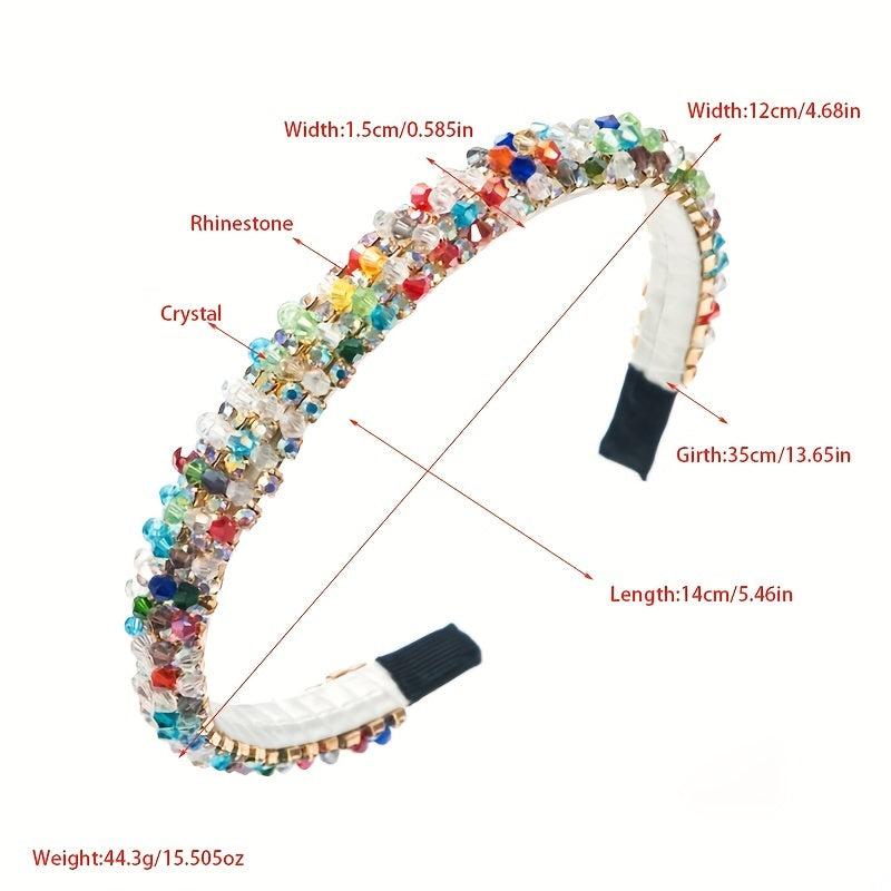 Colorful Beaded Headband Girls Hair Band Headdress
