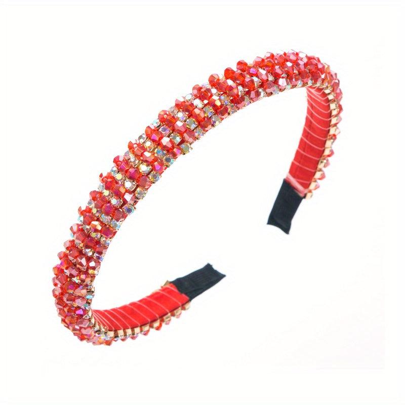 Colorful Beaded Headband Girls Hair Band Headdress