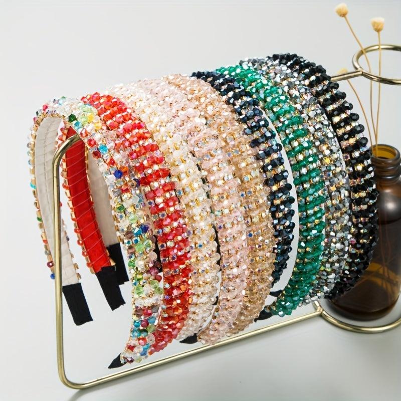 Colorful Beaded Headband Girls Hair Band Headdress