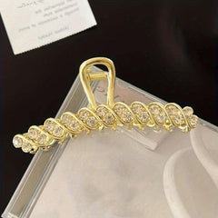 Rhinestone Hair Claw Glitter Nonslip Ponytail Holder Hair Clip