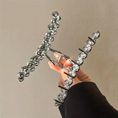 Rhinestone Hair Claw Glitter Nonslip Ponytail Holder Hair Clip