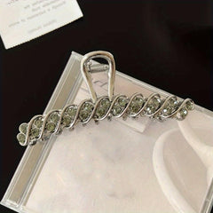 Rhinestone Hair Claw Glitter Nonslip Ponytail Holder Hair Clip
