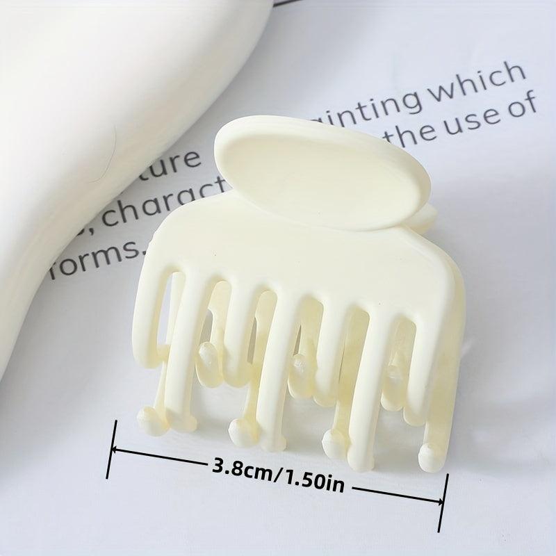 Matte Hair Claw Clip Solid Hair Claw Ponytail Holder