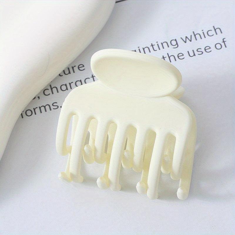 Matte Hair Claw Clip Solid Hair Claw Ponytail Holder