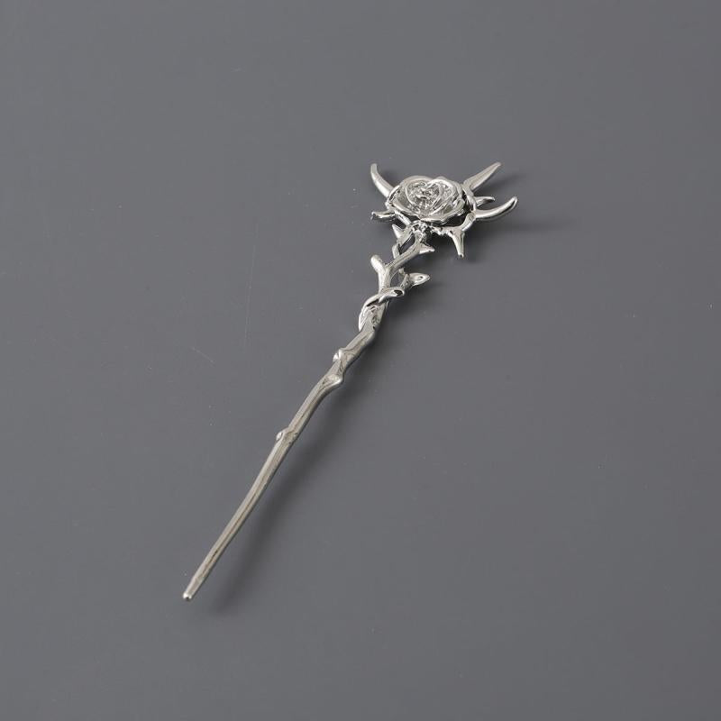 Irregular Hair Stick Long Hair Pin Ponytail Bun Holder Women Girls Hair Fork