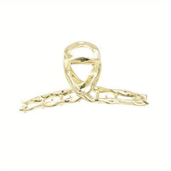 Metallic Hair Claw Clip Nonslip Ponytail Holder Shark Claw