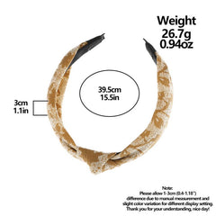 Floral Print Headband Wide Brim Head Hoop Hair Accessories