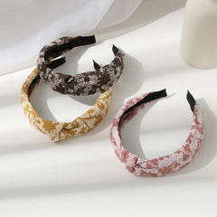 Floral Print Headband Wide Brim Head Hoop Hair Accessories