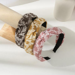 Floral Print Headband Wide Brim Head Hoop Hair Accessories