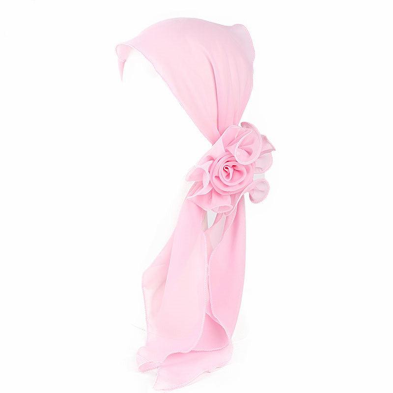 Women's Flower Streamer Hair Accessory Neck Scarf Headband