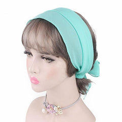 Women's Flower Streamer Hair Accessory Neck Scarf Headband
