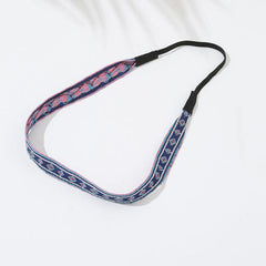 Geometric Pattern Embroidery Headband Ethnic Style Hair Band for Women