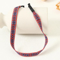 Geometric Pattern Embroidery Headband Ethnic Style Hair Band for Women