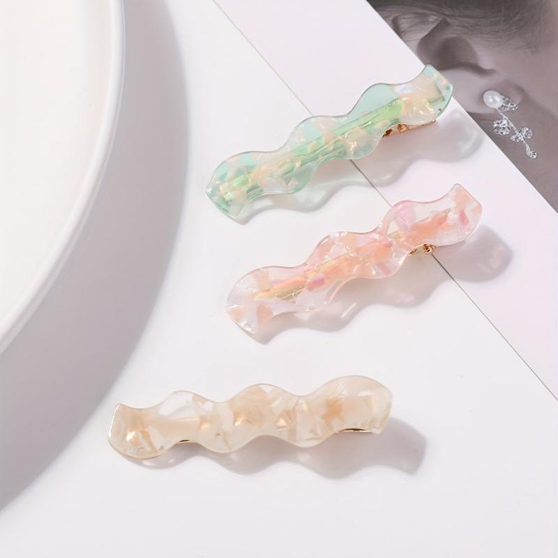 Wave Shape Plastic Hair Clip Duck Billed Clip Hair Accessories For Women