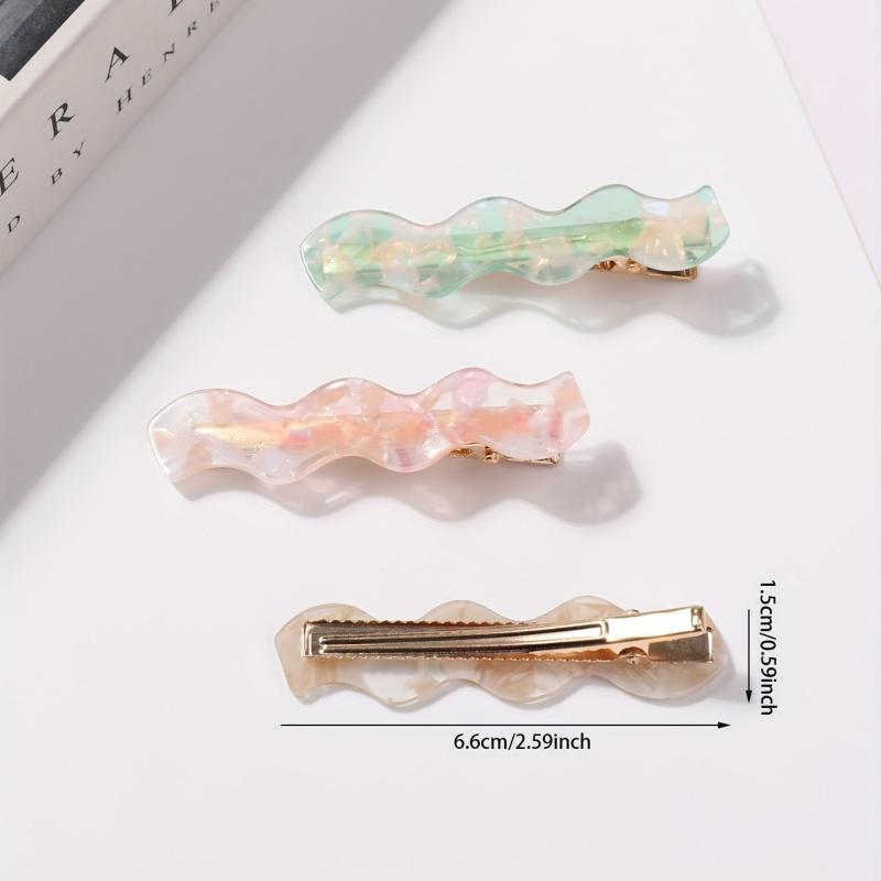 Wave Shape Plastic Hair Clip Duck Billed Clip Hair Accessories For Women