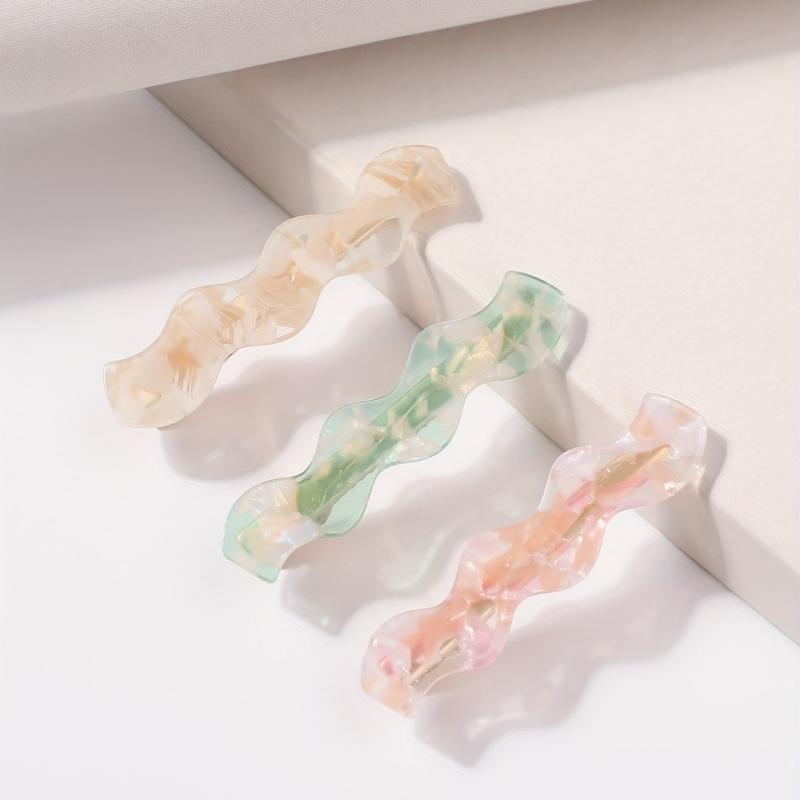 Wave Shape Plastic Hair Clip Duck Billed Clip Hair Accessories For Women