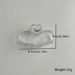 Geometric Hair Claw Clips Bowknot Heart Shaped Hair Pins
