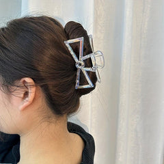 Geometric Hair Claw Clips Bowknot Heart Shaped Hair Pins
