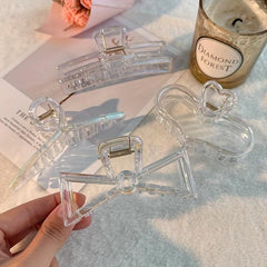 Geometric Hair Claw Clips Bowknot Heart Shaped Hair Pins