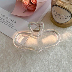 Geometric Hair Claw Clips Bowknot Heart Shaped Hair Pins