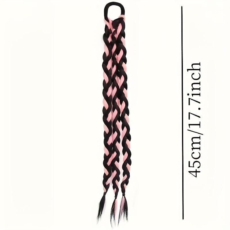 Y2K Boxing Braid Wig Sweet Twist Braid Double Ponytail