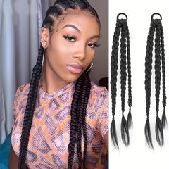 Y2K Boxing Braid Wig Sweet Twist Braid Double Ponytail