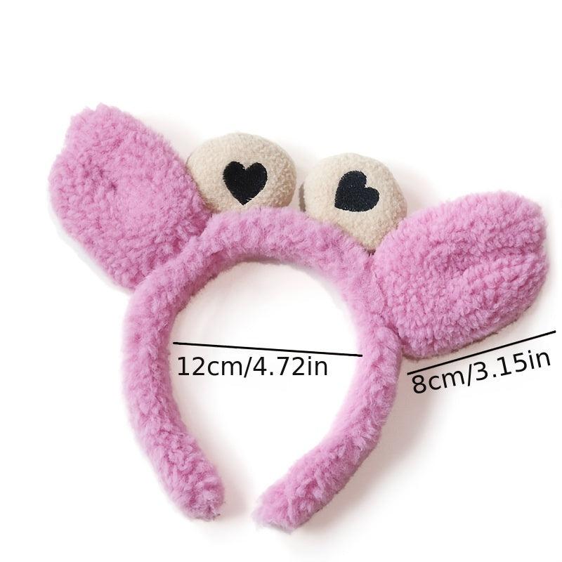 Red Crab Claw Headband Head Hoop For Bath Skin Care Makeup