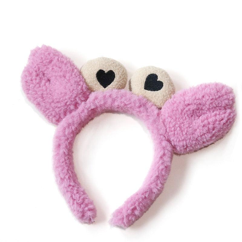 Red Crab Claw Headband Head Hoop For Bath Skin Care Makeup