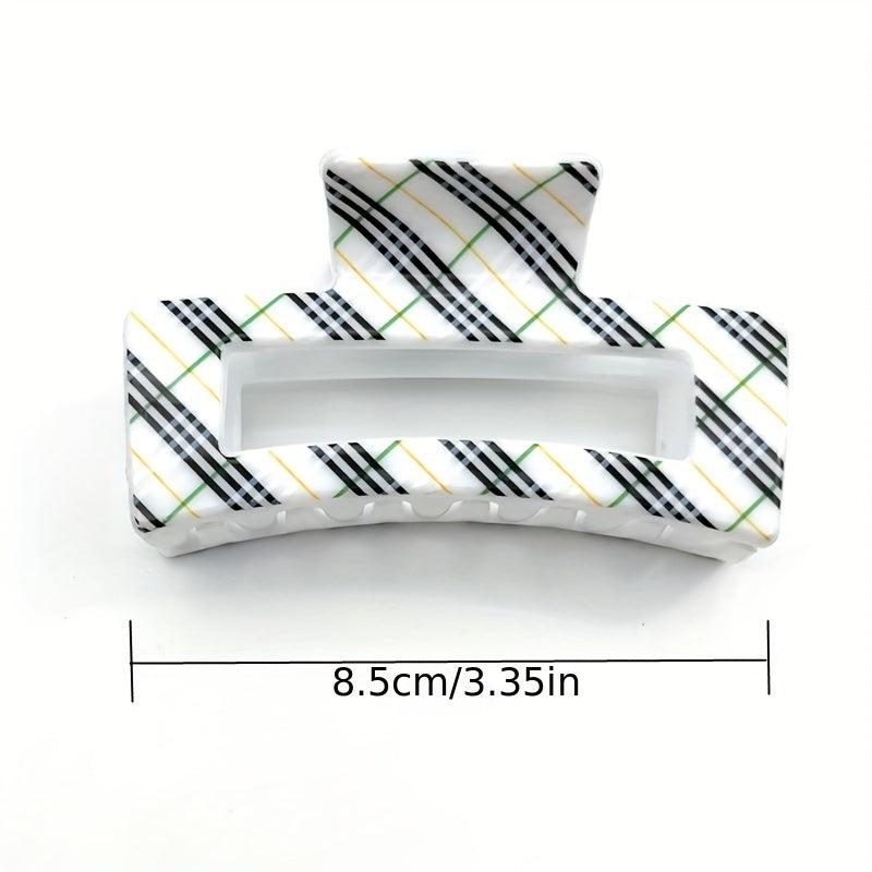 Large Square Hollow Hair Claw Vintage Hair Accessories