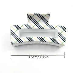Large Square Hollow Hair Claw Vintage Hair Accessories