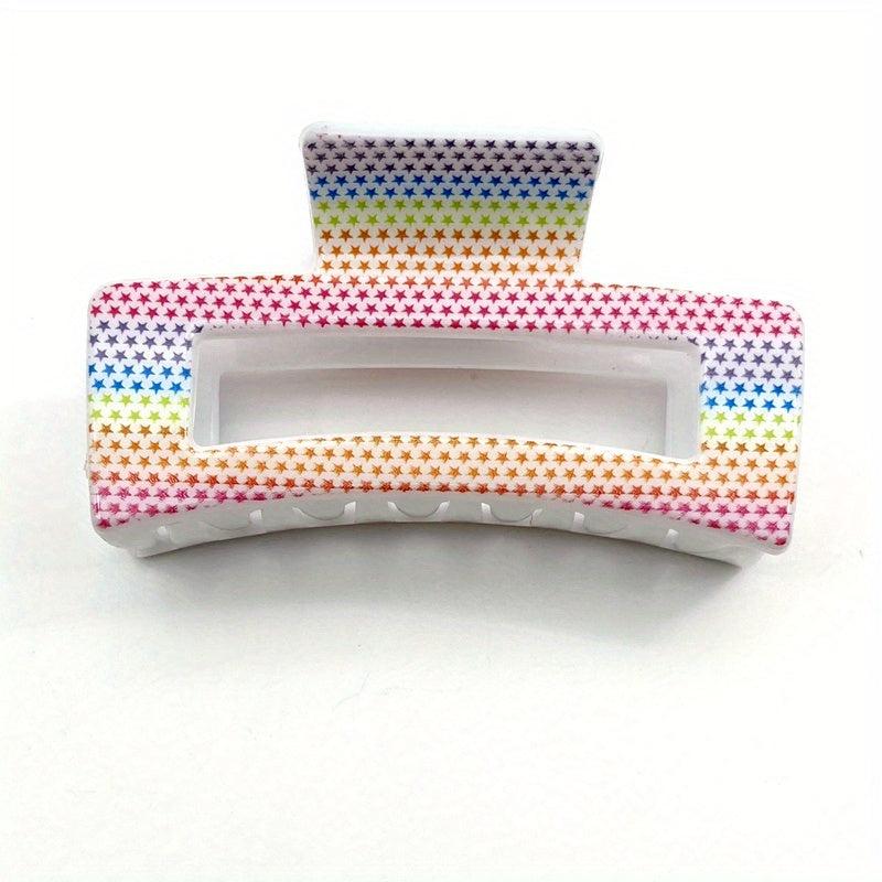 Large Square Hollow Hair Claw Vintage Hair Accessories