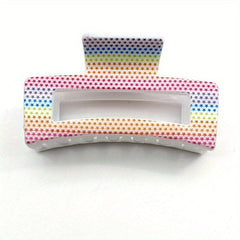 Large Square Hollow Hair Claw Vintage Hair Accessories