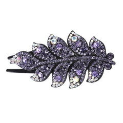 Rhinestone Leaves Hair Claw Clip Hair Crystal Hair Combs Female Hair Accessories