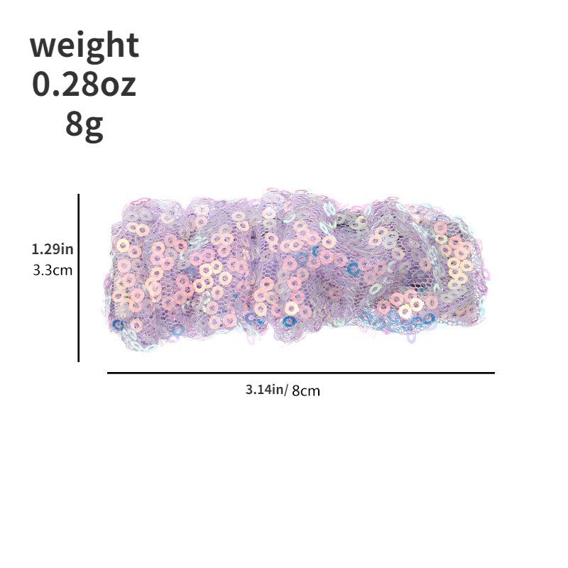 Sequin Decor Hair Clip Shining Mesh Snap Clip Headwear