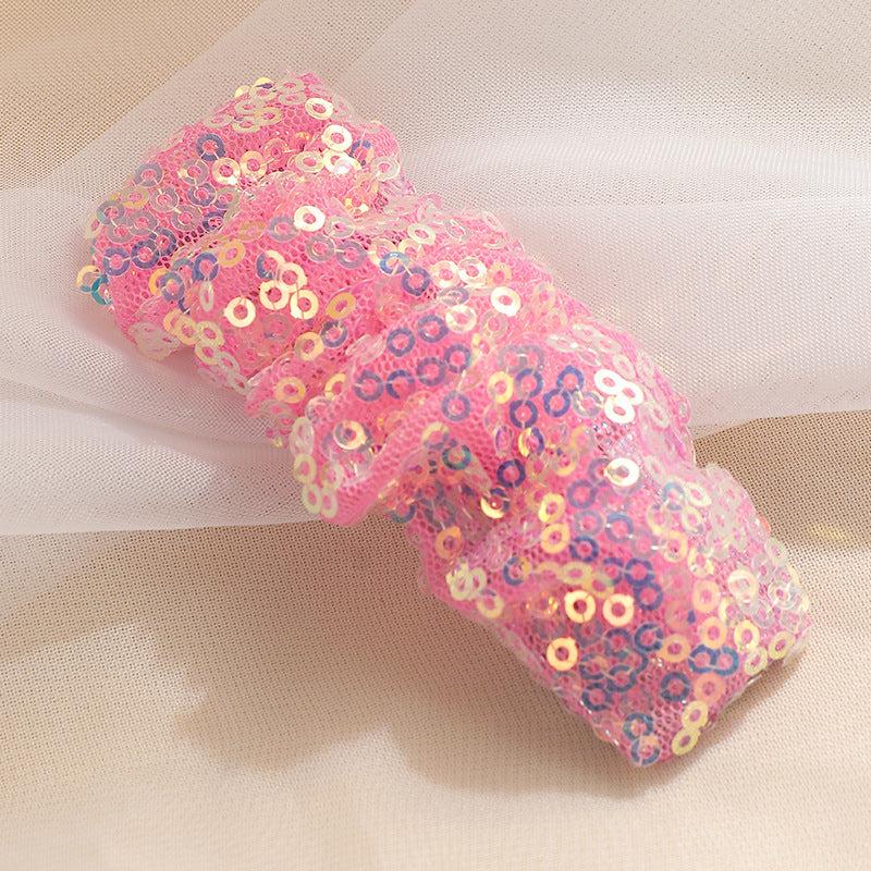 Sequin Decor Hair Clip Shining Mesh Snap Clip Headwear