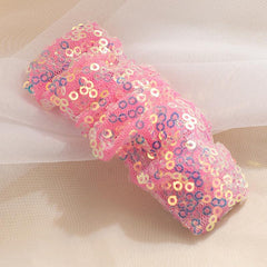 Sequin Decor Hair Clip Shining Mesh Snap Clip Headwear