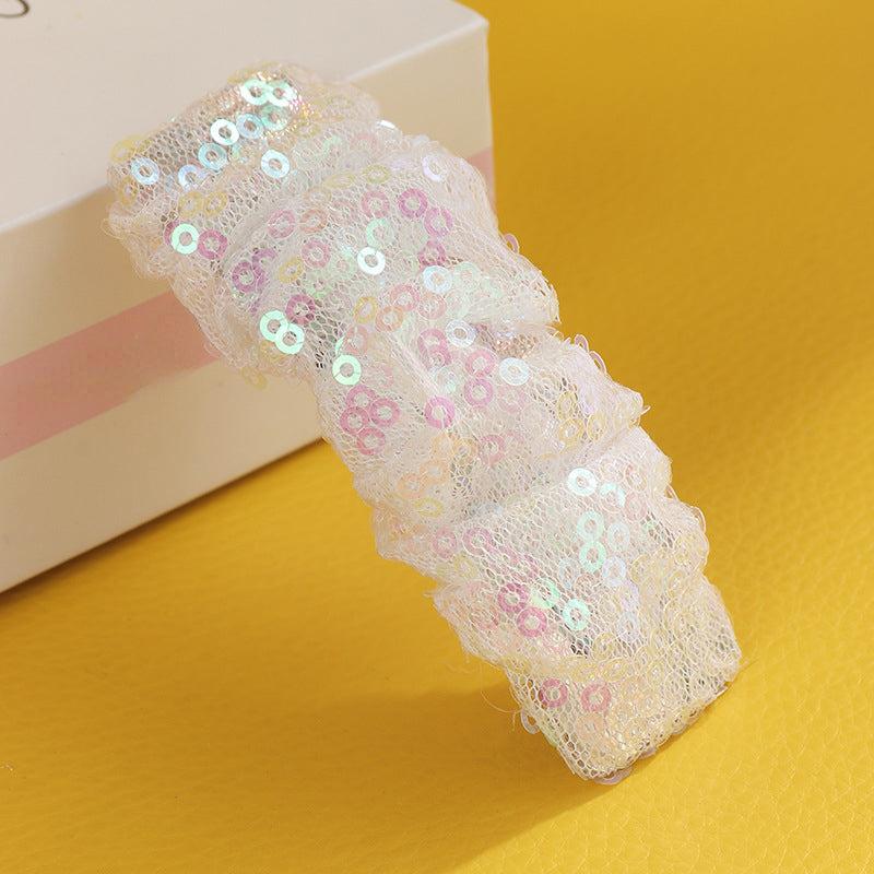 Sequin Decor Hair Clip Shining Mesh Snap Clip Headwear