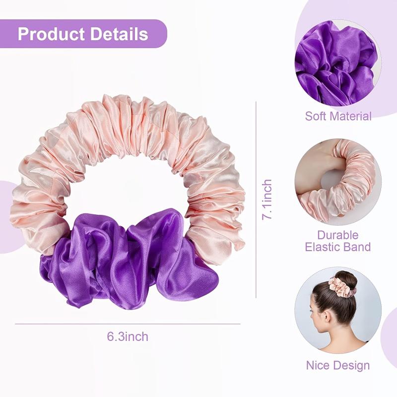 Silk Pleated Hair Tie Ponytail Holder Hair Accessory