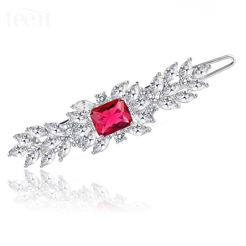 Zircon Hair Clip Side Clip Bangs Clip Head Jewelry Hair Accessories