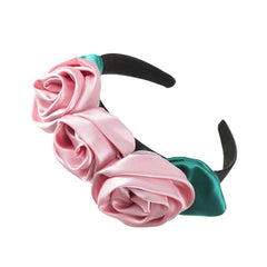 Bohemian Fabric Rose Headband Hair Hoops for Women