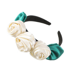 Bohemian Fabric Rose Headband Hair Hoops for Women