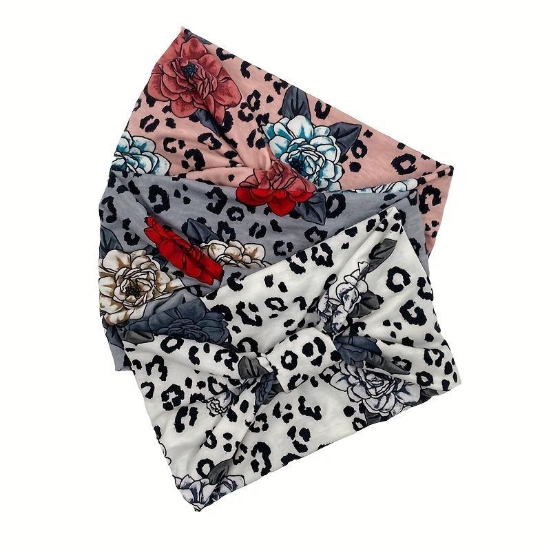 Boho Headband Non Slip Hair Band Stretchy Turban Head Wraps For Women Girls