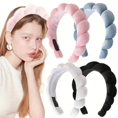 Soft Sponge Hair Band Solid Hair Accessories For Women