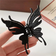 Rhinestone Butterfly Metal Hair Claw Clip Strong Hold Hair Jaw Clip