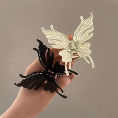 Rhinestone Butterfly Metal Hair Claw Clip Strong Hold Hair Jaw Clip