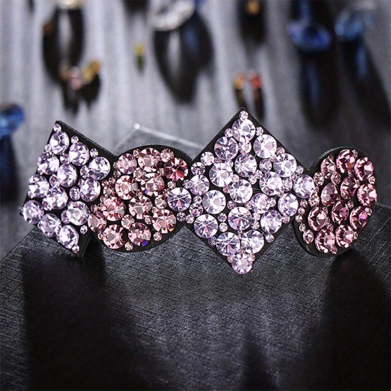 Geometric Rhinestone Hair Clip French Barrette Hair Decoration