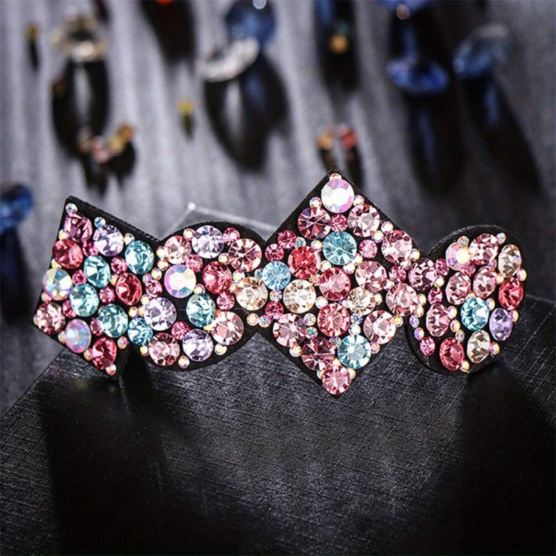 Geometric Rhinestone Hair Clip French Barrette Hair Decoration